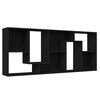 vidaXL B&uuml;cherregal Schwarz 67x24x161 cm Holzwerkstoff
