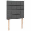vidaXL Ottoman-Bett mit Matratze Dunkelgrau 90x190 cm Stoff