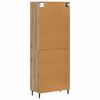vidaXL Highboard 2 pcs Artisan-Eiche Holzwerkstoff