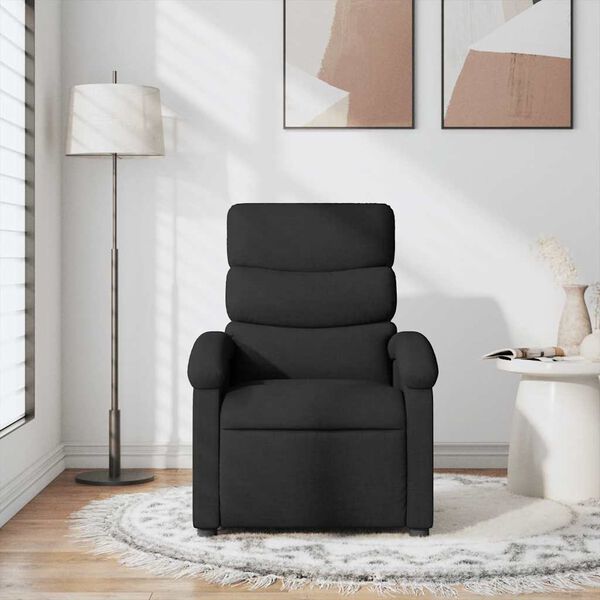vidaXL Massagesessel Schwarz Stoff