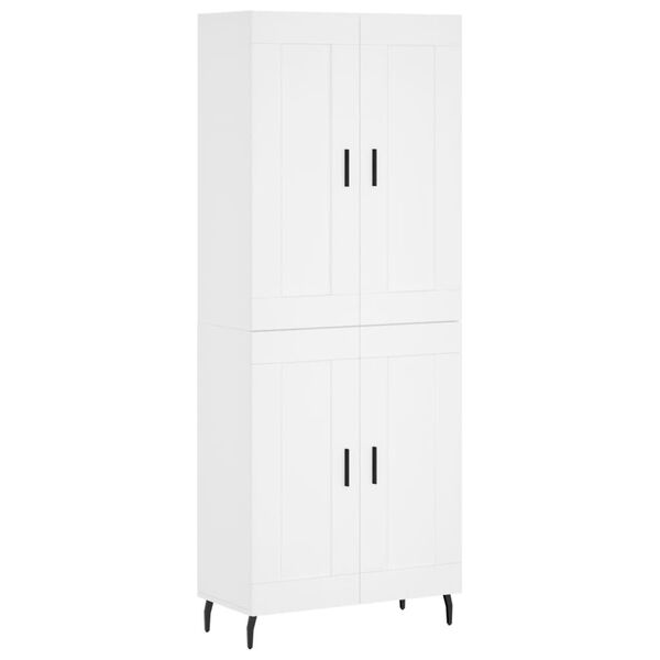 vidaXL Highboard Wei&szlig; 69,5x34x180 cm Holzwerkstoff
