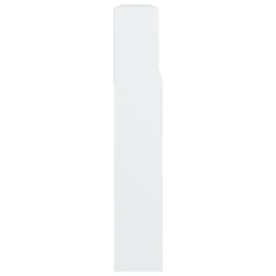 vidaXL Kopfteil mit Ablagen Weiß 220x19x103,5 cm