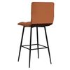 vidaXL Barhocker 2 Stk. Hellbraun Kunstleder