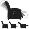 vidaXL Massage-Relaxsessel, schwarzer Stoff