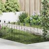 vidaXL Gartenzaun Spalier Schwarz 305,5 x 55,5 x 0,3 cm