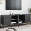 vidaXL TV-Schr&auml;nke 2 Stk. Schwarz 68x39x50,5 cm Stahl