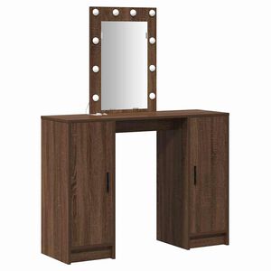 vidaXL Schminktisch Braun 102 x 33 x 135 cm Holzwerkstoff