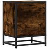 vidaXL Nachttisch R&auml;uchereiche 40x31x50 cm Holzwerkstoff und Metall