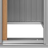 vidaXL Gartenhaus Braun 126x97,5x177 cm Verzinkter Stahl