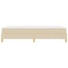 vidaXL Boxspringbett mit Matratze Creme 90 x 190 cm Stoff