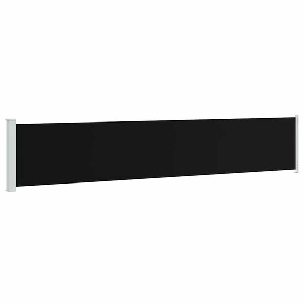 vidaXL Seitenmarkise Ausziehbar 117x600 cm Schwarz