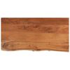 vidaXL Tischplatte 80x40x3,8 cm Rechteckig Massivholz Akazie Baumkante