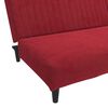 vidaXL Schlafsofa 2-Sitzer Weinrot Samt