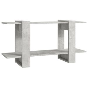 vidaXL B&uuml;cherregal Betongrau 100x30x51 cm Holzwerkstoff