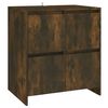 vidaXL 2-tlg. Sideboard R&auml;uchereiche Holzwerkstoff