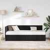 vidaXL Eckbettgestell mit Matratze mit Kopfteil 2 pcs Schwarz Samt