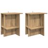 vidaXL Couchtisch 2 stk. Artisan-Eiche 40 x 30 x 49 cm Holzwerkstoff