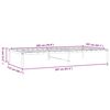 vidaXL Bettgestell Metall Wei&szlig; 107x203 cm