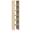 vidaXL B&uuml;cherregale 2 Stk. Stapelbar Sonoma-Eiche 30x30x80 cm