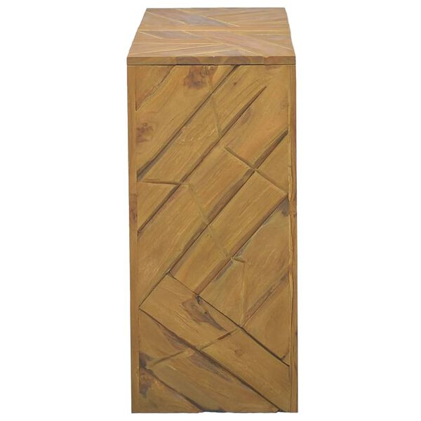 vidaXL Konsolentisch 110x35x75 cm Massivholz Teak