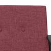 vidaXL Sessel Weinrot 59 x 75 x 78 cm Stoff