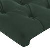 vidaXL Boxspringbett mit Matratze Dunkelgr&uuml;n 90x200 cm Samt