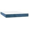 vidaXL Taschenfederkernmatratze Mittel Dunkelblau 140x210x20 cm Samt