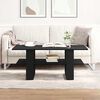 vidaXL Couchtisch Schwarz Eichen-Optik 102 x 55 x 42 cm Holzwerkstoff