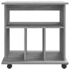 vidaXL Rollschrank Grau Sonoma 60x45x60 cm Holzwerkstoff