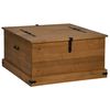 vidaXL Truhe HALDEN 91x91x47 cm Massivholz Kiefer