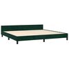 vidaXL Bettgestell ohne Matratze Dunkelgr&uuml;n 200x200 cm Samt