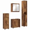 vidaXL Badezimmerm&ouml;bel-Set 4 stk. Altholz 30,5 x 30 x 195 cm