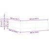 vidaXL Bettrahmen mit Matratze Grau 180 x 200 cm Stoff