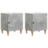 vidaXL Nachttisch 2 stk. Betongrau 43 x 34,5 x 50 cm Holzwerkstoff
