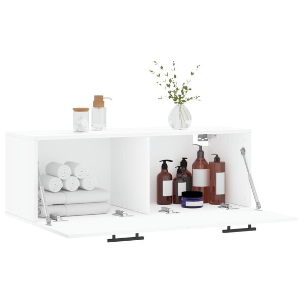 vidaXL Wandschrank Wei&szlig; 100x36,5x35 cm Holzwerkstoff