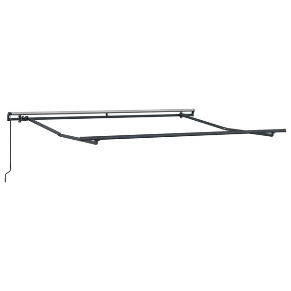 vidaXL Einziehbare Markise Hellgrau 300 x 250 cm Polyester und Stahl