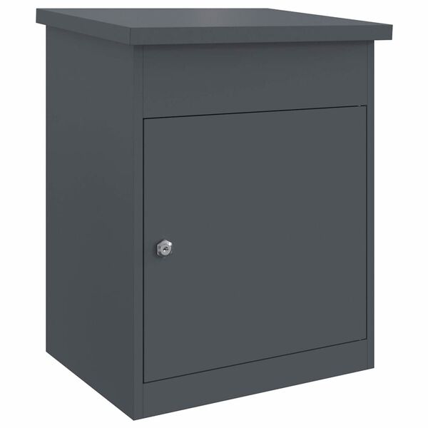 vidaXL Paketdrop-Box Anthrazit 44 x 35 x 59 cm Stahl