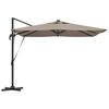 vidaXL Sonnenschirm Taupe 286 x 284 x 270 cm Aluminium und Polyester