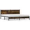 vidaXL Metallbett ohne Matratze R&auml;uchereiche 193x203 cm