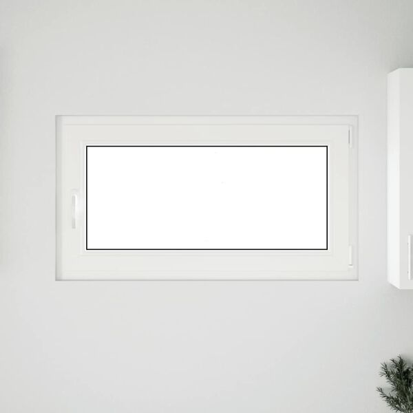 vidaXL Kellerfenster "RISOR" 110x70 cm Drehkipp DIN Rechts Wei&szlig;
