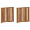 vidaXL Armlehnen 2 pcs Braun 60 x 6 x 61 cm Holzwerkstoff