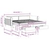 vidaXL Tagesbett Ausziehbar mit Schubladen Gelb 100x200 cm Samt