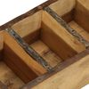 vidaXL Tablett Braun 30 x 14 x 9 cm Massives upgecyceltes Holz