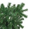 vidaXL Umgedrehter Kunst Weihnachtsbaum mit Kugelset Gr&uuml;n 120 cm PVC