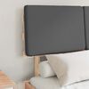 vidaXL Bettgestell mit gepolstertem Kopfteil Dunkelgrau 120 x 200 cm