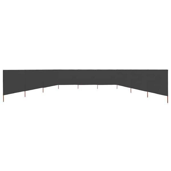 vidaXL 9-teiliges Windschutzgewebe 1200 x 160 cm Anthrazit