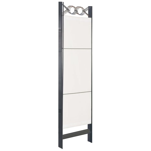 vidaXL 6-tlg. Raumteiler Wei&szlig; 240&times;180 cm