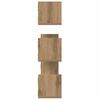vidaXL Wandregale 3 Stk. Artisan-Eiche 80x18x18 cm Holzwerkstoff