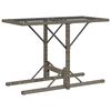 vidaXL 3-tlg. Bistro-Set mit Kissen Grau Poly Rattan