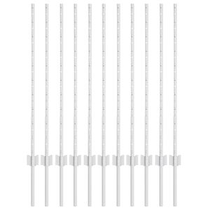 vidaXL Einbetonierter Zaunpfosten 11 Stk. Silber 140 cm